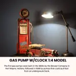 AJ012 Gas Pump W/Clock 1:4 